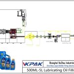 Automatic 500ML-5L Lubricating Oil Filling Line خودکار 500ML-5L چکنا کرنے والی تیل بھرنے والی لائن